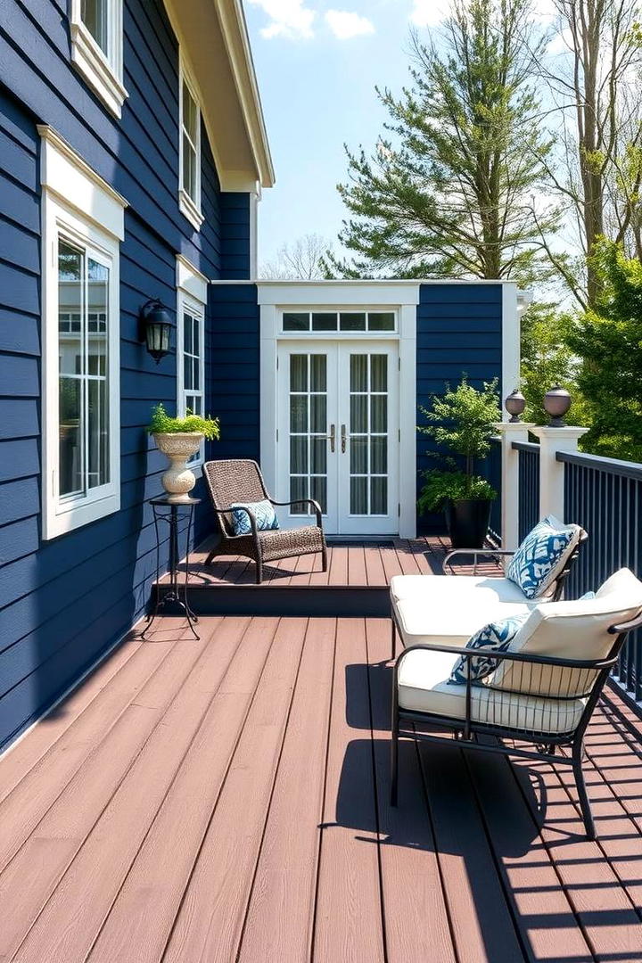 Midnight Blue and Cream - 30 Two Tone Deck Color Schemes