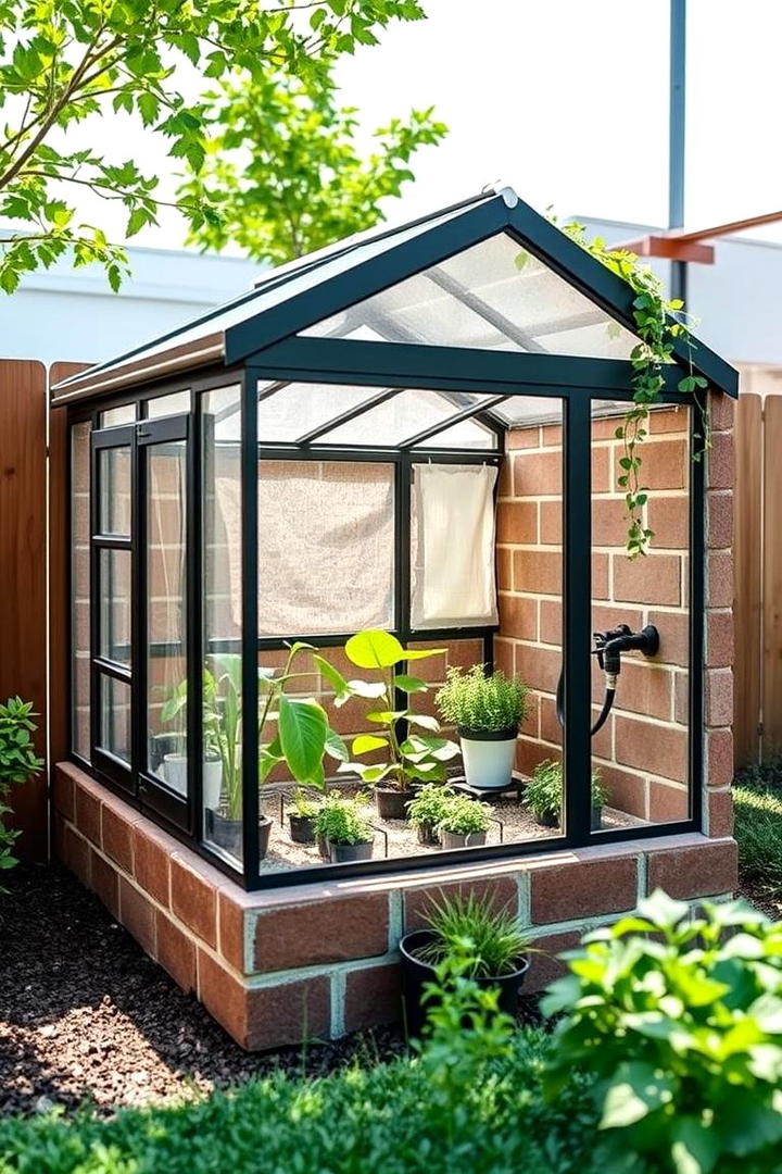 Mini Greenhouse with Cinder Blocks - 30 Cinder Block Garden Ideas