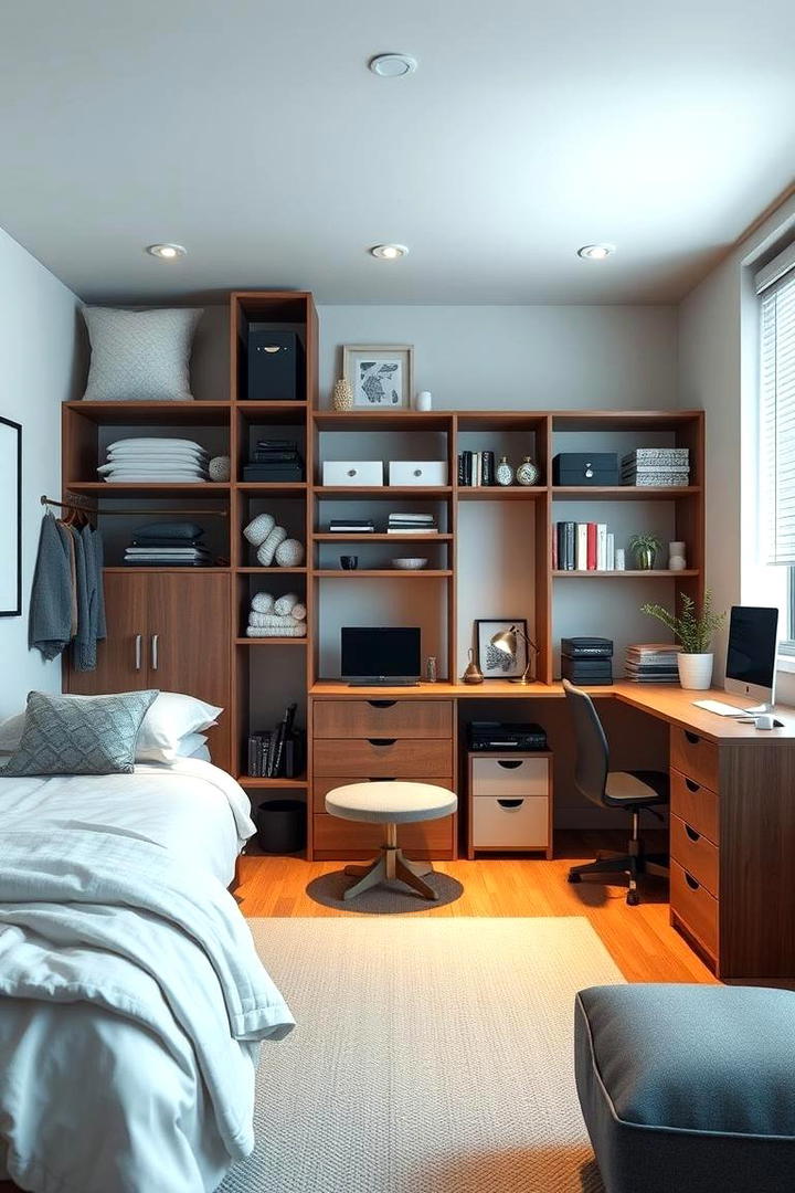 Minimal Clutter Approach - 30 Bachelor Room Ideas