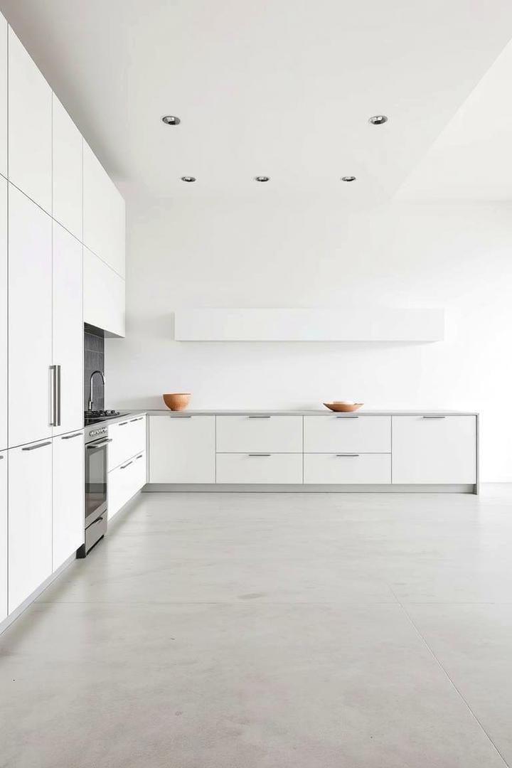 Minimalist Concrete Floor - 30 Concrete Floor Kitchen Ideas