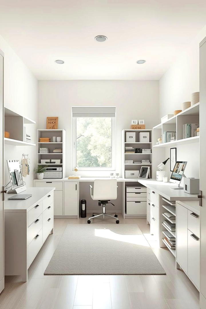 Minimalist Craft Room Design - 30 Craft Room Ideas