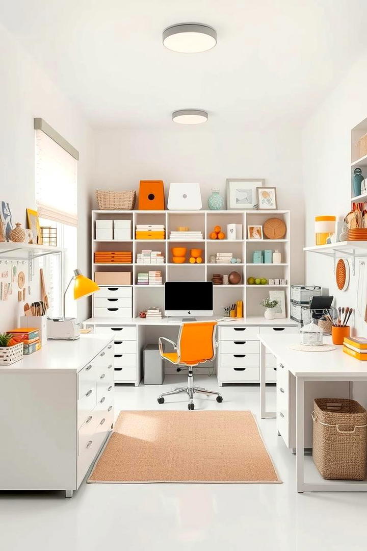 Minimalist Craft Room - 30 2000s Room Ideas