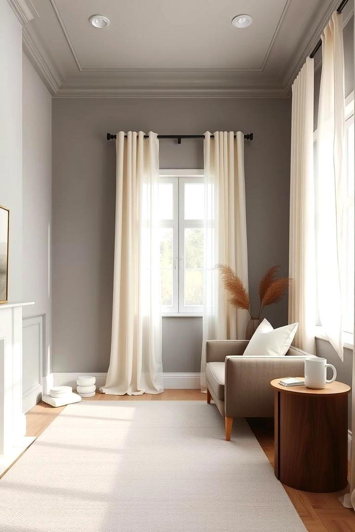 Minimalist Cream Curtains - 30 What Color Curtains Go With Gray Walls