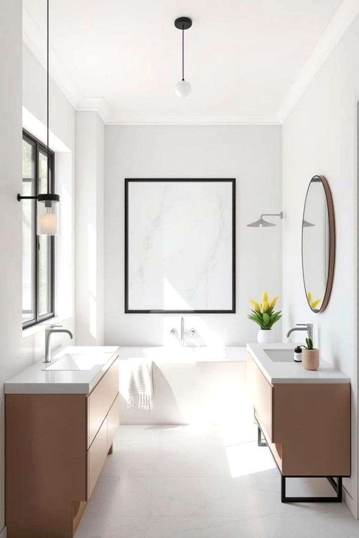 Minimalist Design Appeal - 30 Small Master Bathroom Ideas