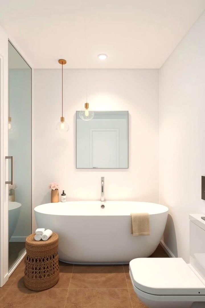 Minimalist Elegance - 30 Bathroom Pendant Lighting Ideas