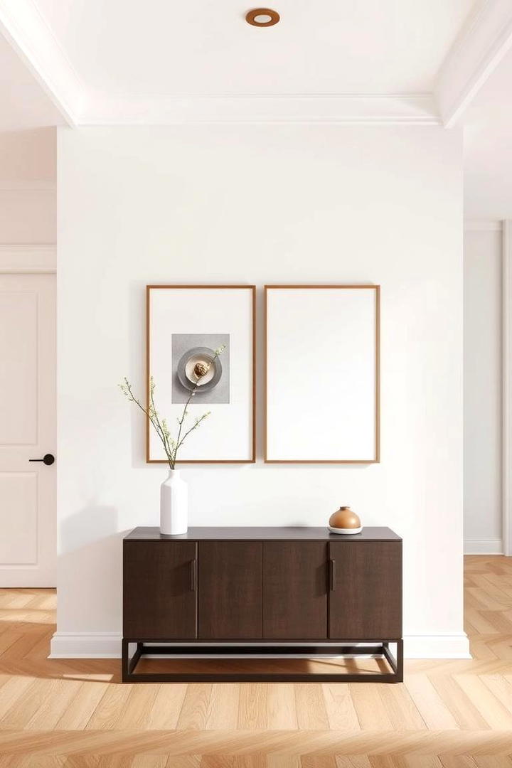 Minimalist Framed Art - 30 Entryway Wall Ideas