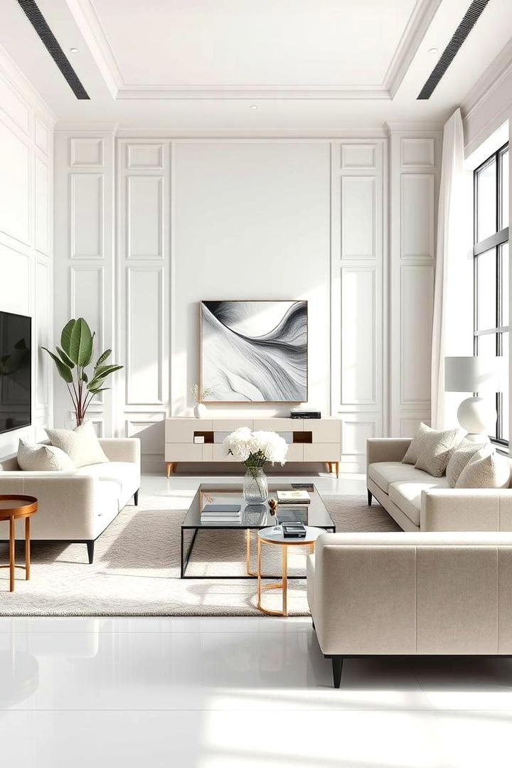 Minimalist Luxury - 30 Glam Living Room Ideas