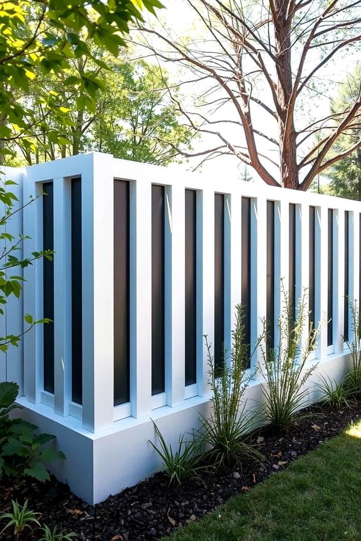 Minimalist Shadow Box Fence - 30 Backyard Fence Ideas