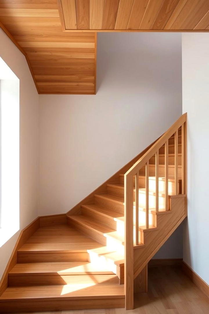 Minimalist Staircase - 30 Wooden Staircase Ideas