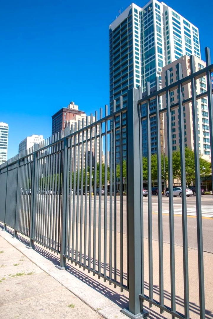 Minimalist Steel Fence - 30 Decorative Fence Ideas