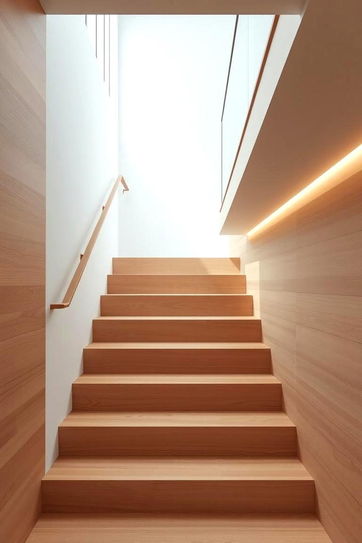 Minimalist Wooden Staircase - 30 Modern Staircases