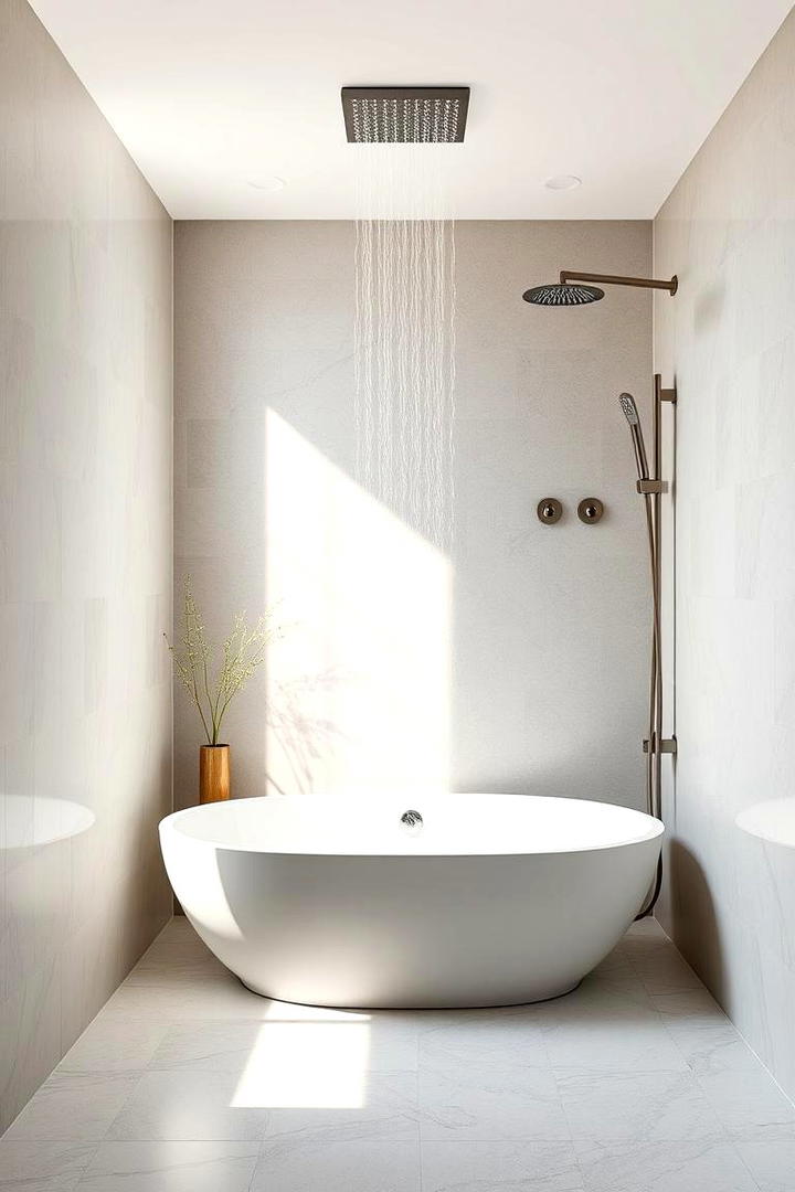 Minimalist Zen Retreat - 30 Tub-shower Combo Ideas