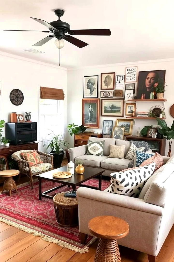 Mix and Match Furniture - 30 Boho Decor Ideas