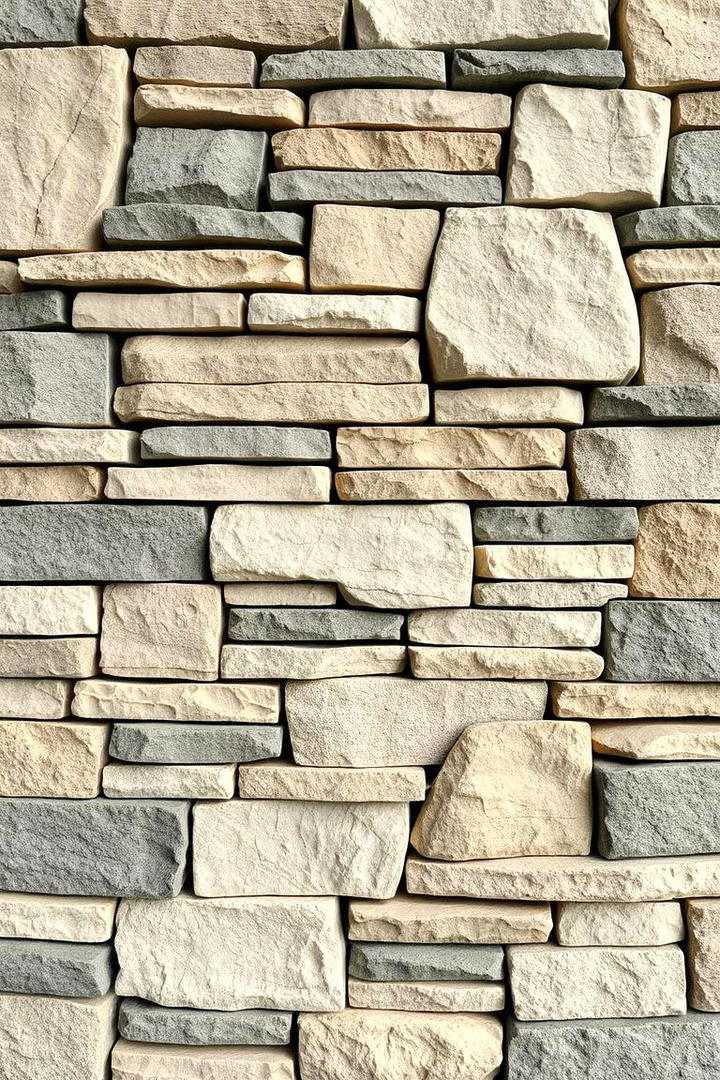 Mixed Texture Stone Wall - 30 Stone Wall Ideas