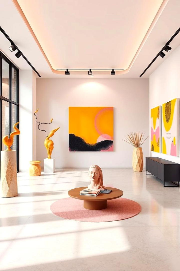 Modern Art Installations - 30 How to Decorate With Yellow and Pink