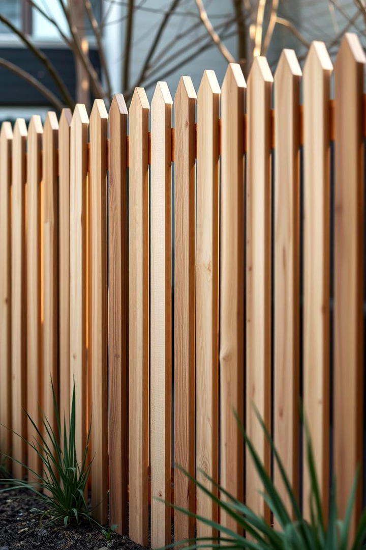 Modern Cedar Picket Fence - 30 Cedar Fence Ideas