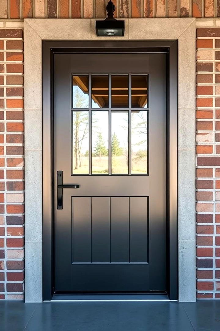 Modern Farmhouse Steel Door - 30 Farmhouse Front Door Ideas