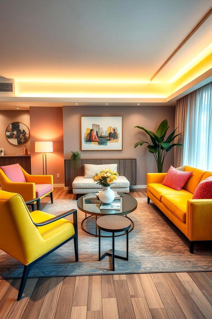 Modern Furniture Accents - 30 How to Decorate With Yellow and Pink