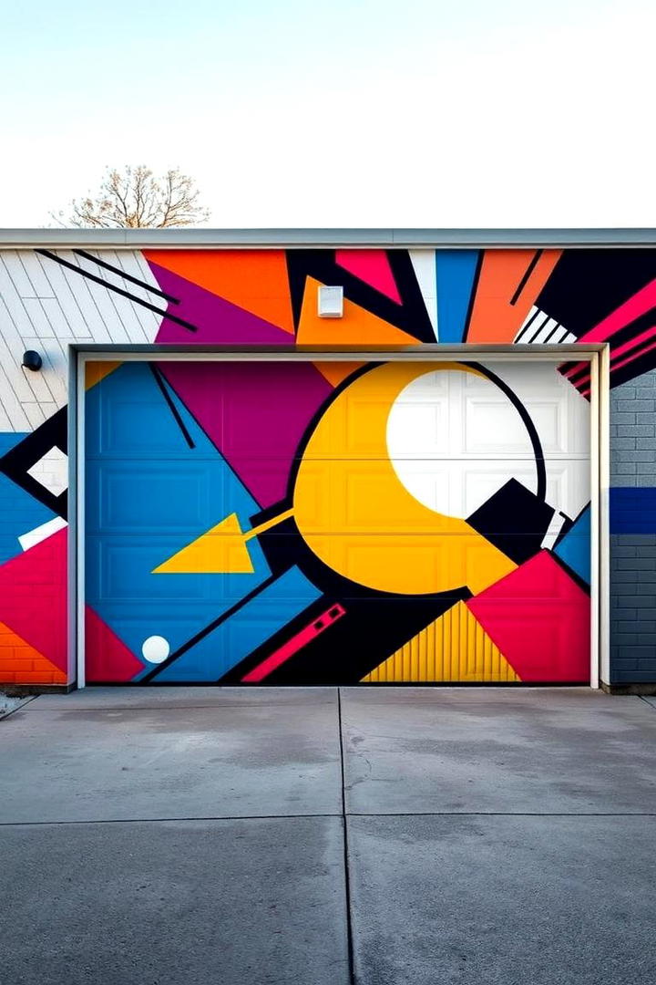 Modern Geometric Expression - 30 Garage Door Murals