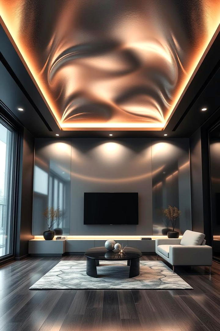 Modern Metallic Finishes - 30 Accent Ceiling Ideas