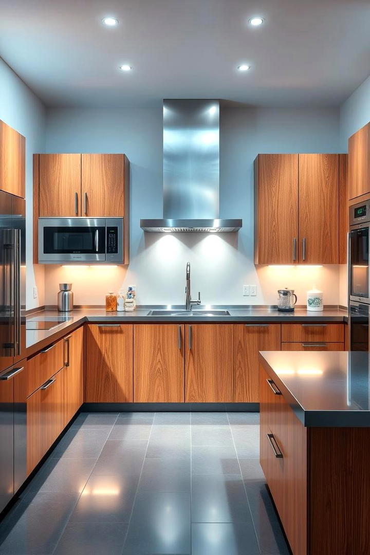 Modern Metallic Sheen - 30 what color countertops go with oak cabinets