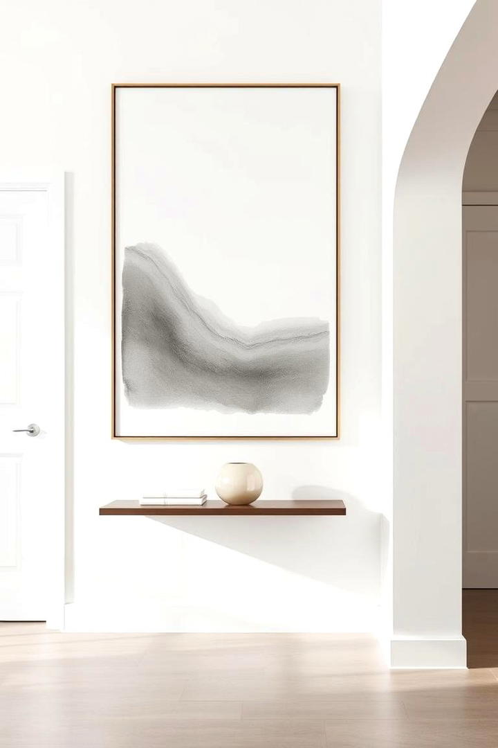 Modern Minimalist Art - 30 Entryway Wall Ideas