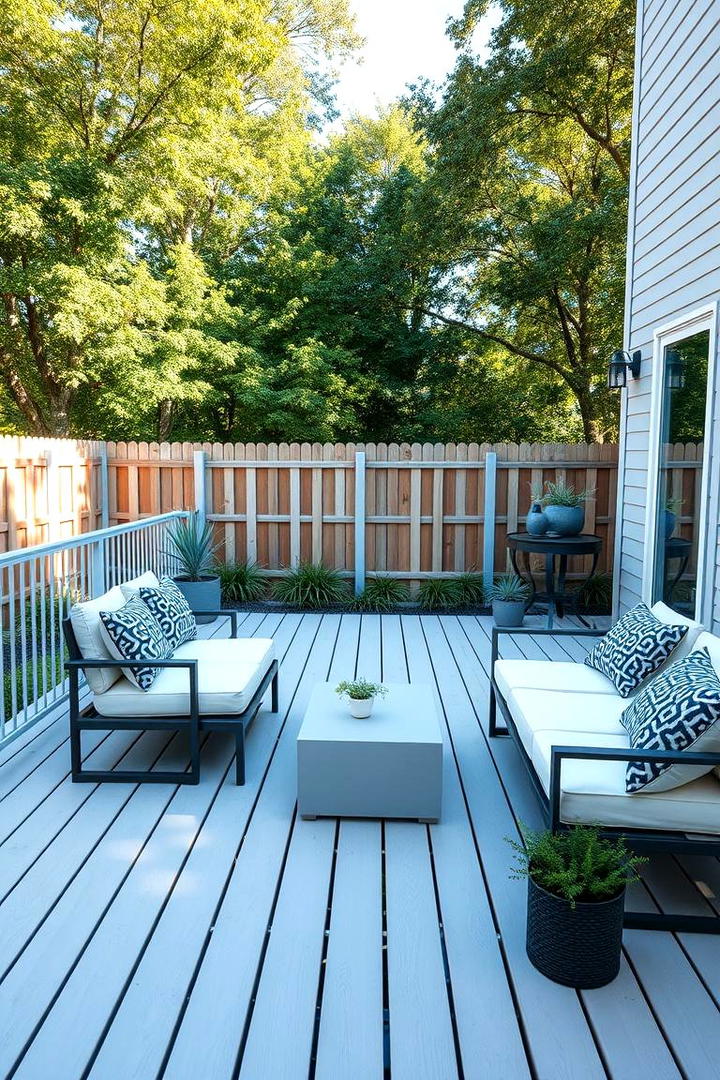 Modern Minimalist Deck - 30 Backyard Deck Ideas on a Budget