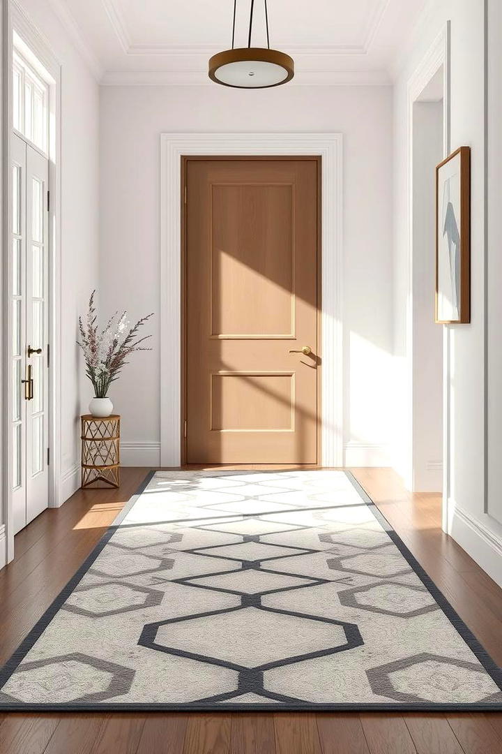 Modern Minimalist Elegance - 30 Entryway Rug Ideas