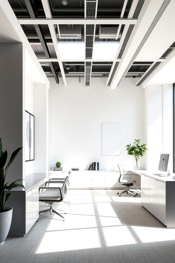 Modern Minimalist Elegance - 30 Office Wallpaper Ideas