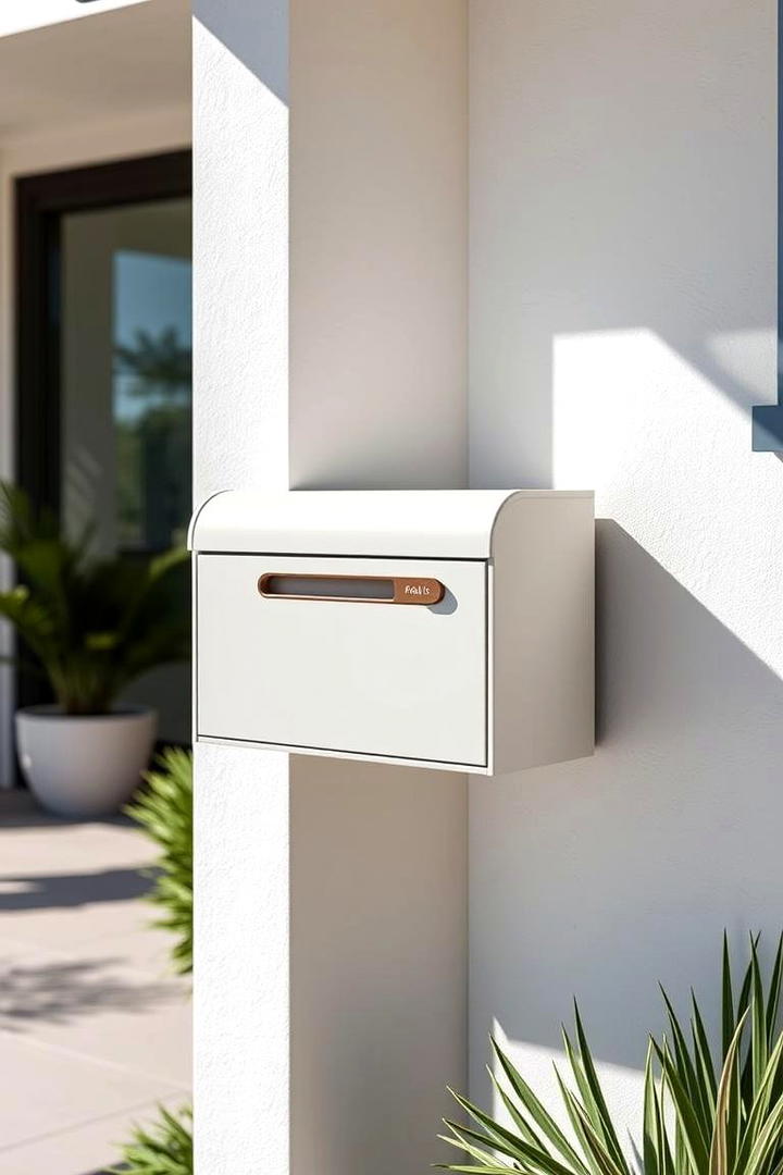 Modern Minimalist Mailbox Design - 30 Mailbox Decor Ideas