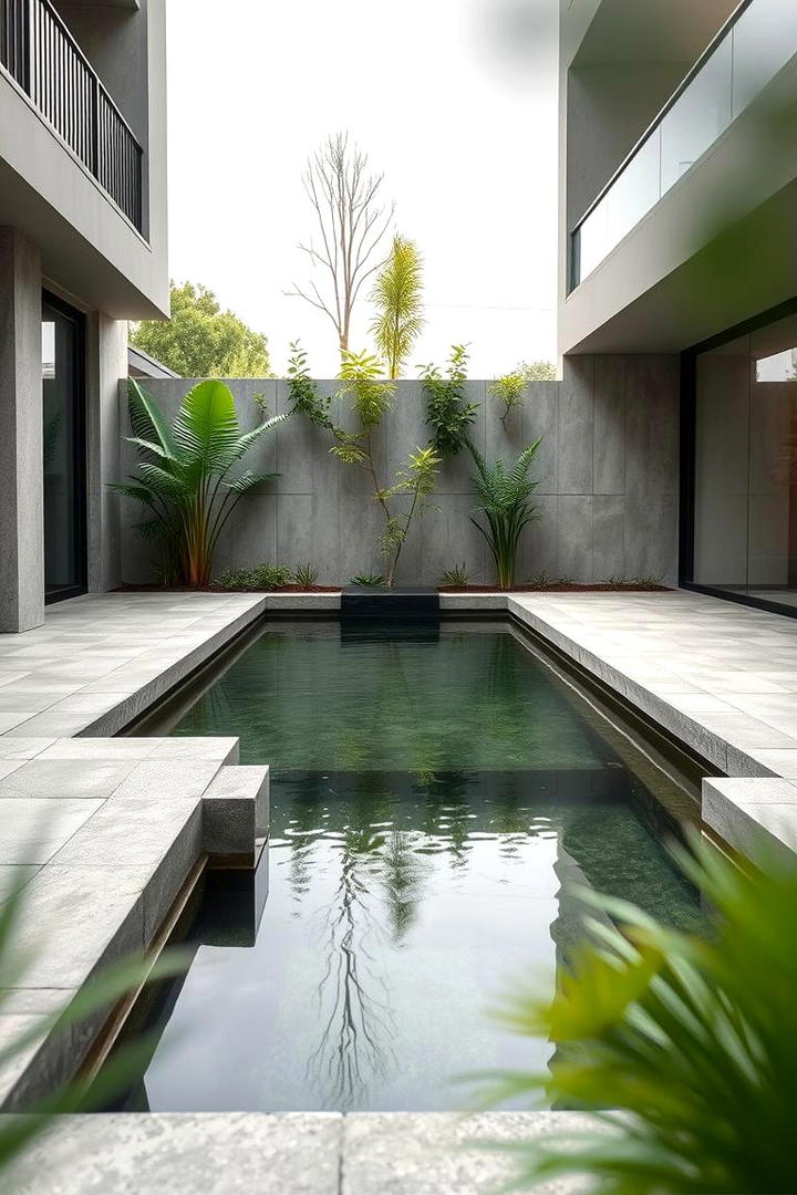 Modern Minimalist Pond - 30 Backyard Pond Ideas