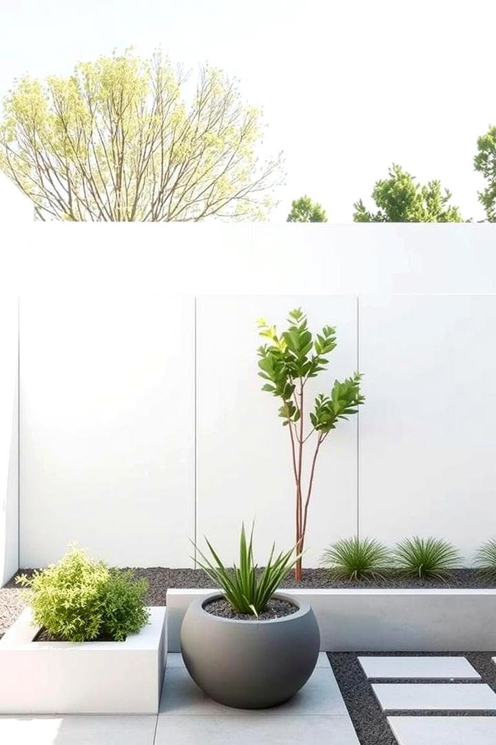 Modern Minimalist Privacy Zone - 30 Backyard Privacy Ideas