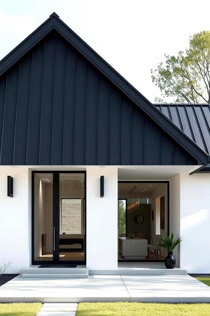 Modern Minimalist Retreat - 30 houses with black roofs