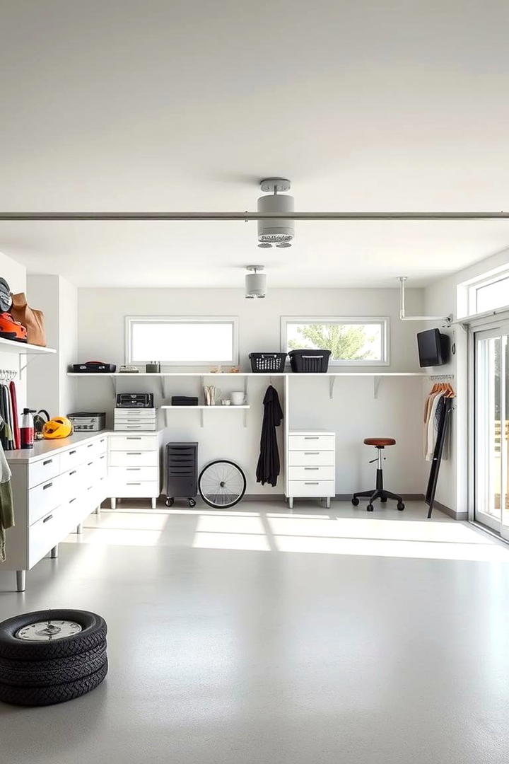 Modern Minimalist Space - 30 Garage Makeover Ideas