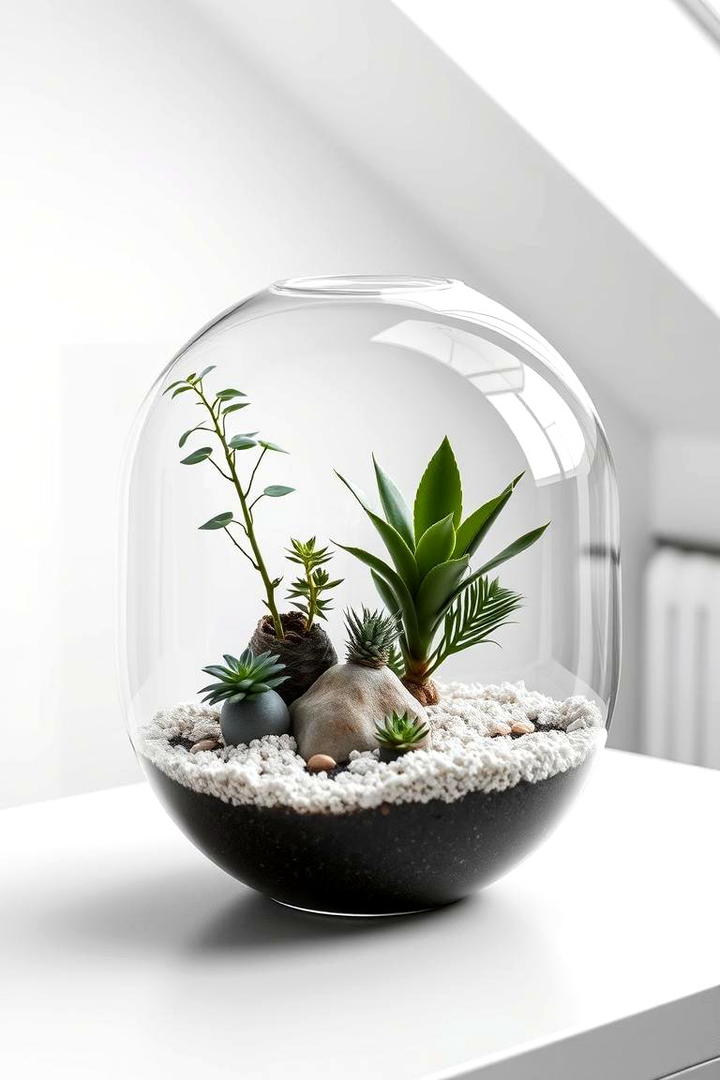 Modern Minimalist Terrarium - 30 Terrarium Ideas