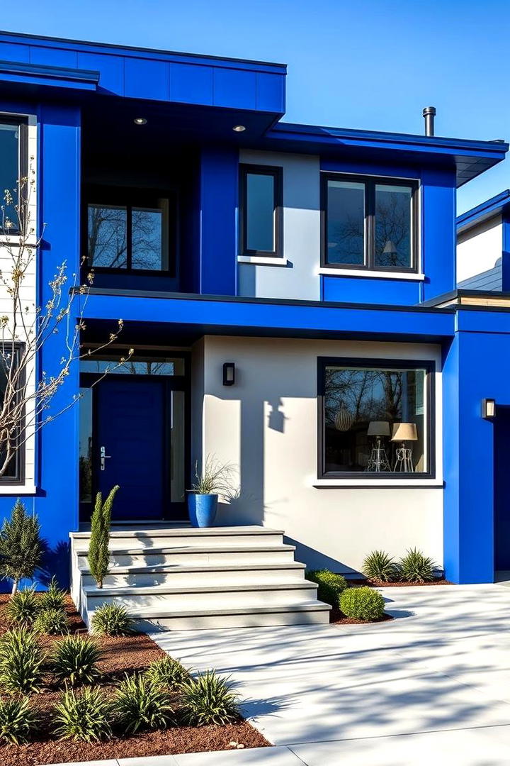 Modern Royal Blue Finishes - 30 Blue Exterior House Colors