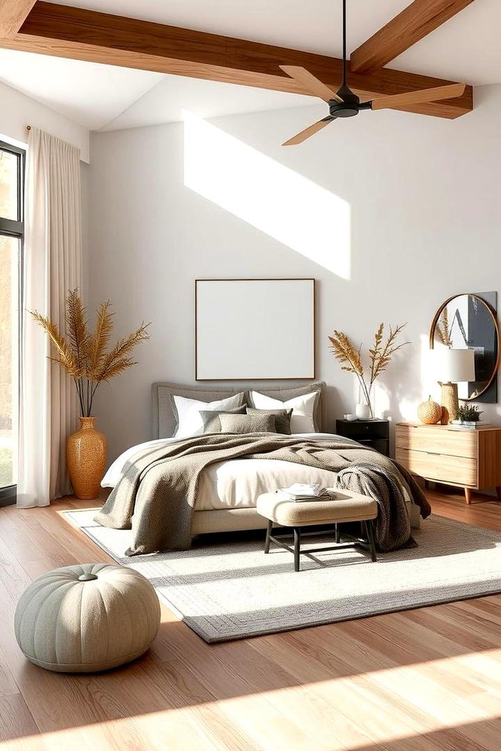 Modern Rustic Elegance - 30 Fall Bedroom Decor Ideas