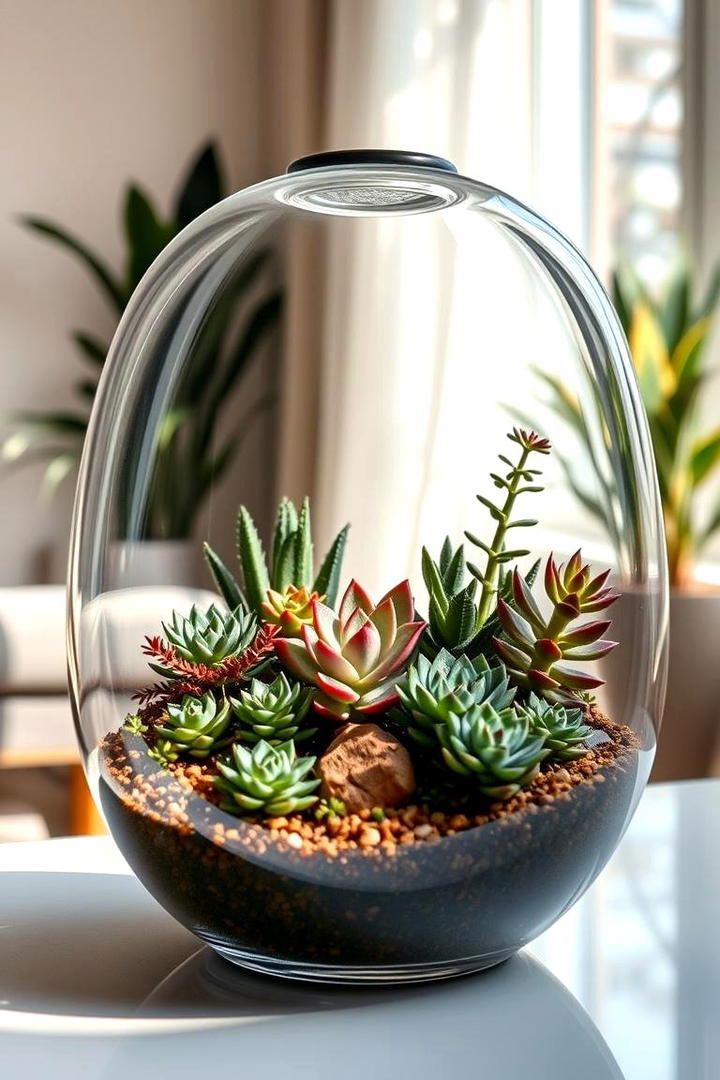 Modern Succulent Terrarium - 30 Terrarium Ideas