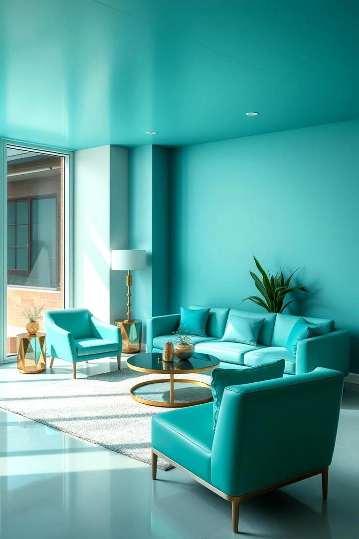 Modern Teal Harmony - 30 Blue and Green Color Combos for Decorating