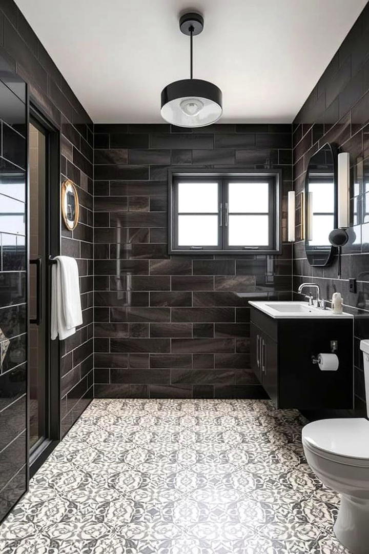 Modern Tiling Options - 30 Small Master Bathroom Ideas