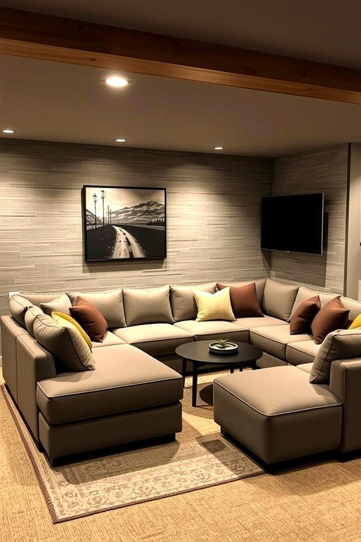 Modular Basement Sofa for Entertainment - 30 Basement Furniture Ideas