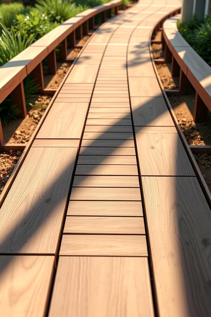 Modular Plank Walkway - 30 Wooden Walkway Ideas