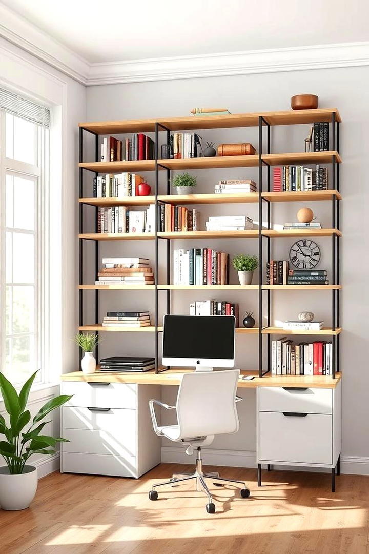 Modular Shelving Units - 30 Budget Home Office Ideas