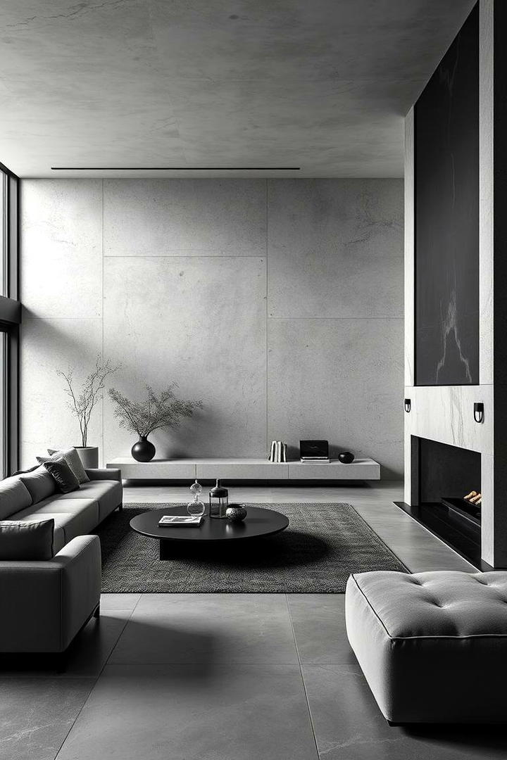 Monochromatic Color Palette - 30 Brutalist Interior Design Ideas