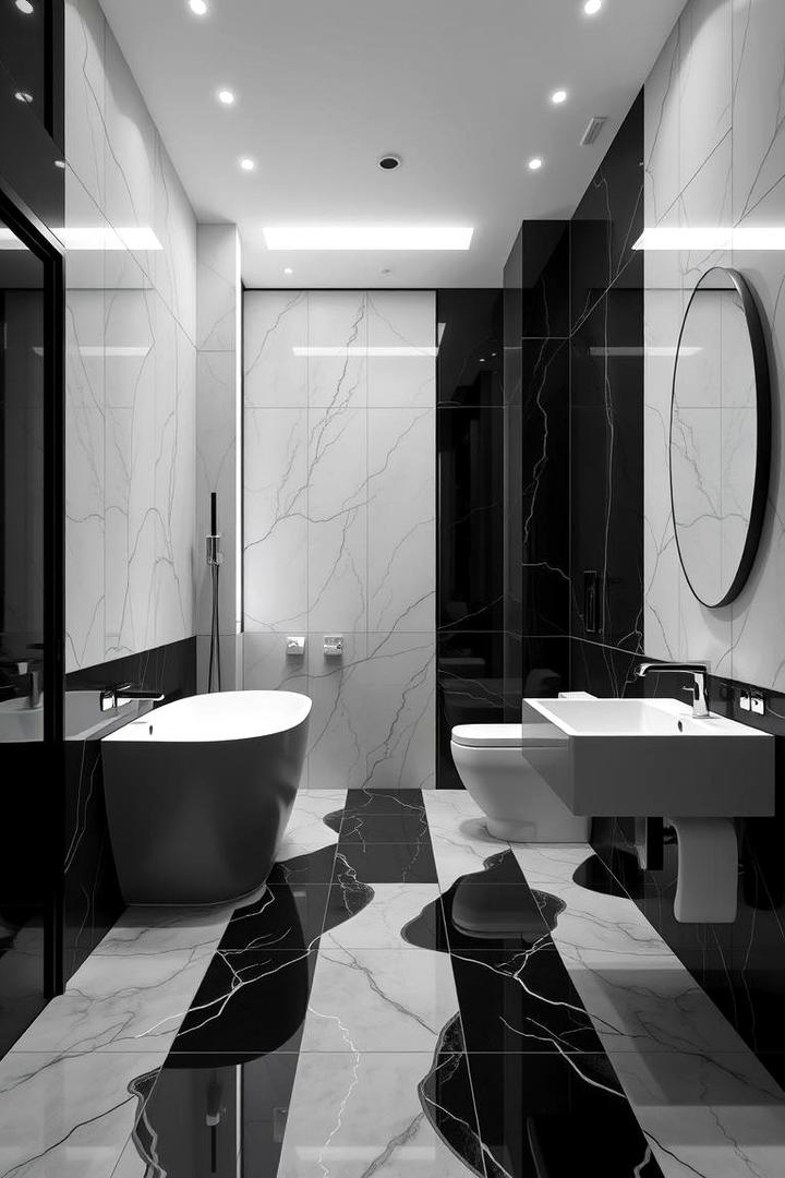 Monochrome Magic Bathroom - 30 Bathroom Decor Ideas