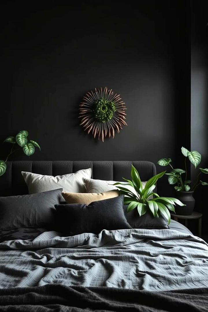 Moody Indoor Plants - 30 Dark Boho Bedroom Ideas