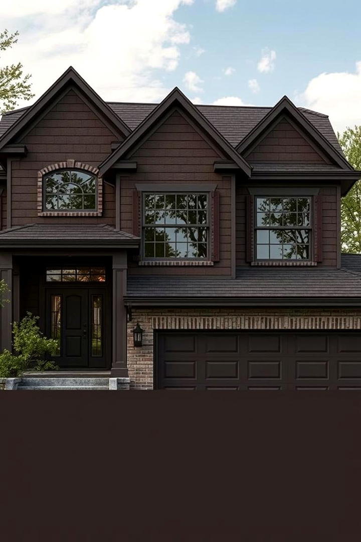 Moody Truffle Depth - 30 Brown Exterior House Colors