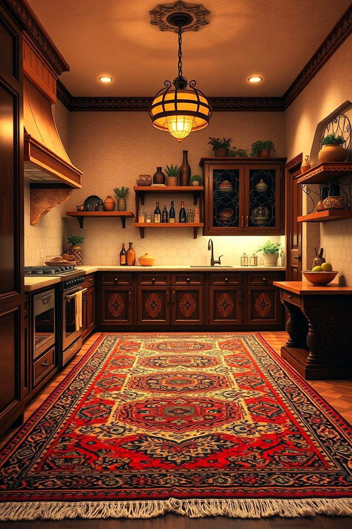 Moroccan Inspired Rug - 30 Kitchen Rug Ideas