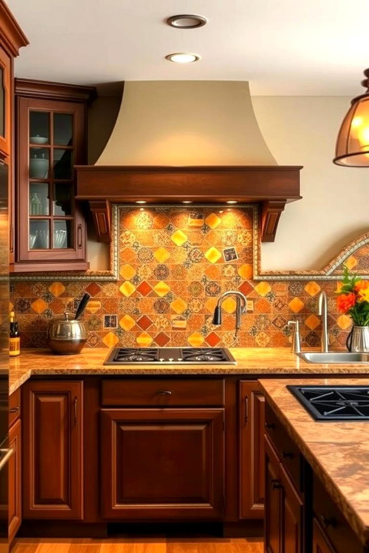 Mosaic Backsplash Artistry - 30 Tuscan Kitchen Design Ideas