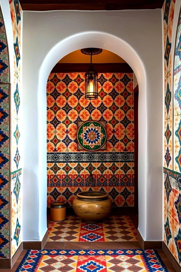 Mosaic Focal Points - 30 Mexican Style House Design Ideas